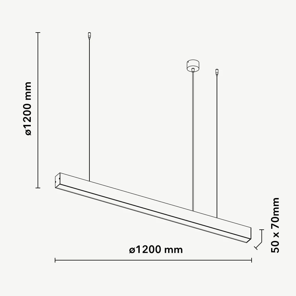Réglette suspendue LINEA