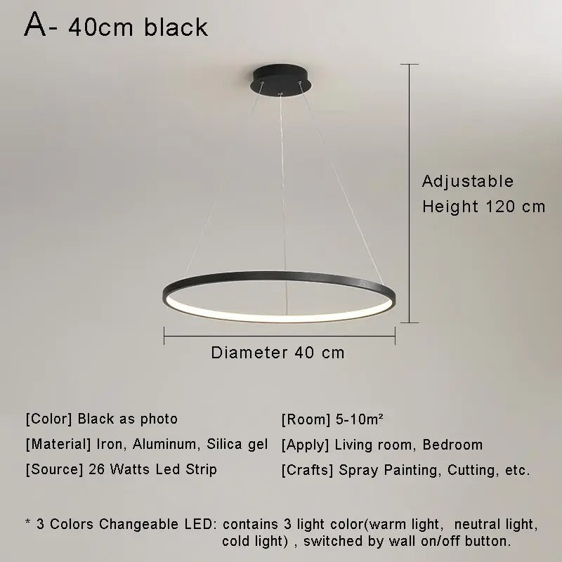 Suspension LUNA Black