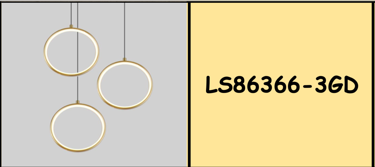 Suspension RING-Triple GOLD