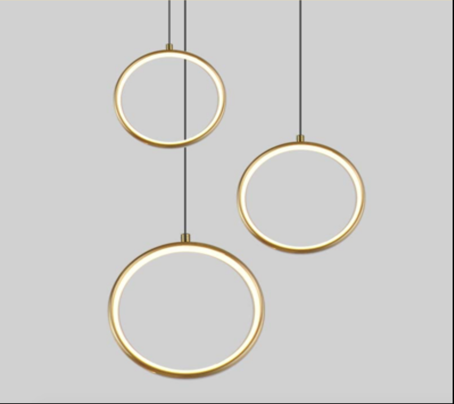 Suspension RING-Triple GOLD