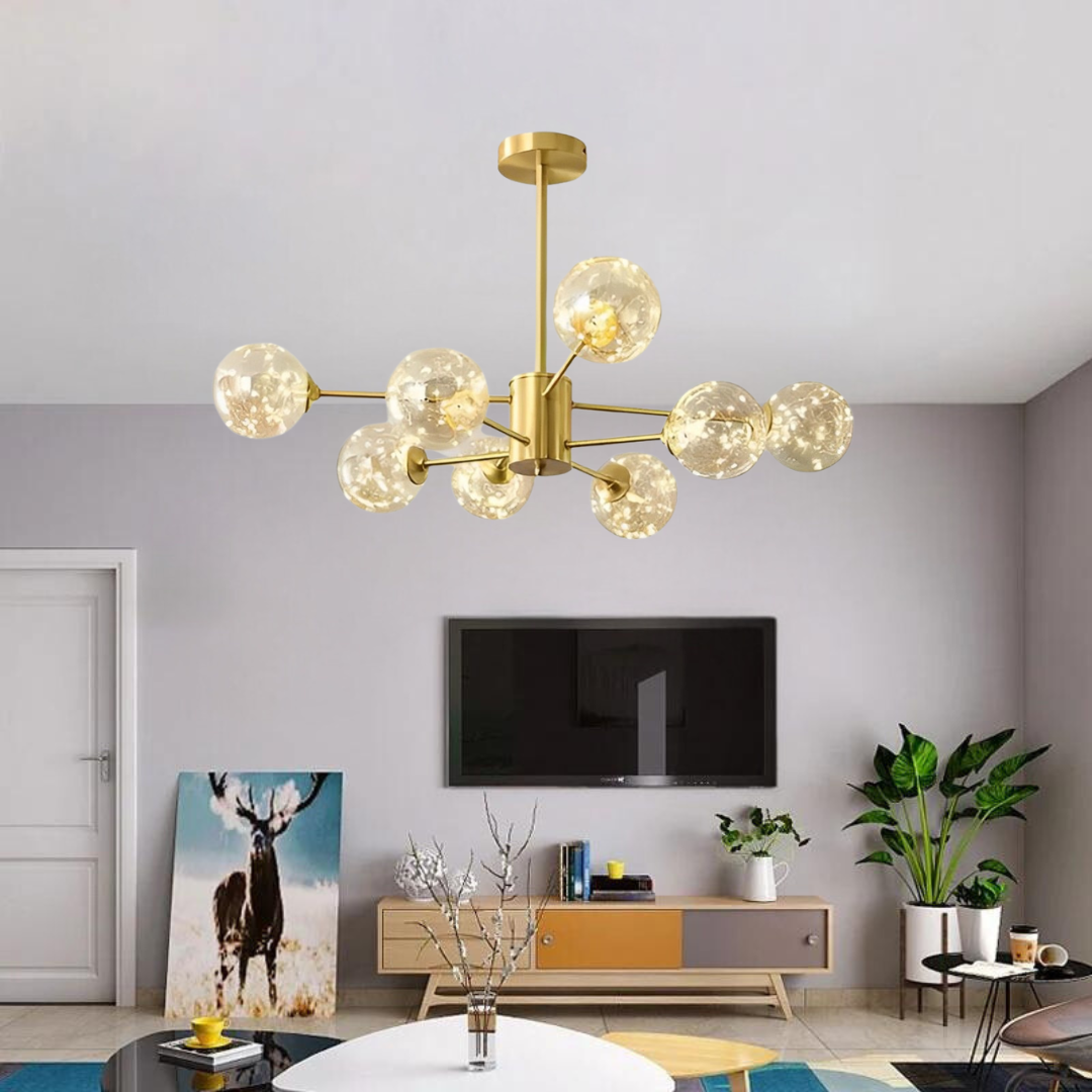 Lustre suspension DARIA -8- GOLD