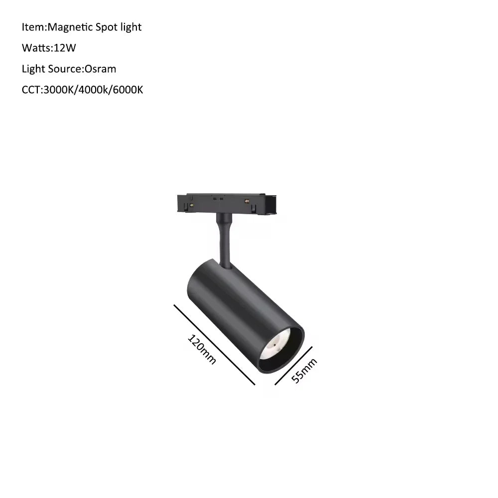 Projecteur LED pour rail magnétique