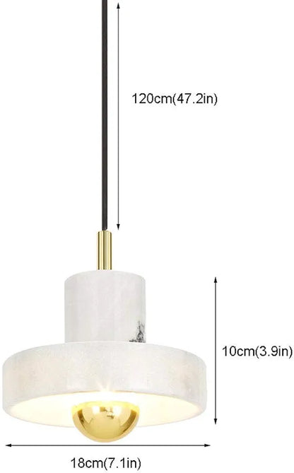 Suspension MILKY marbre