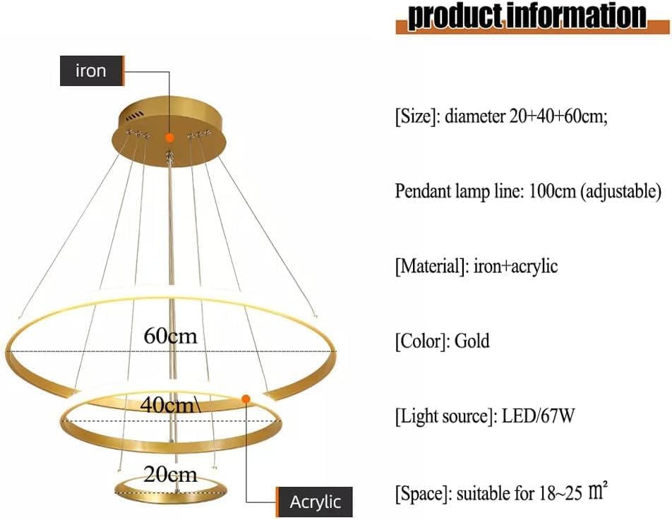 Suspension LIVING Gold