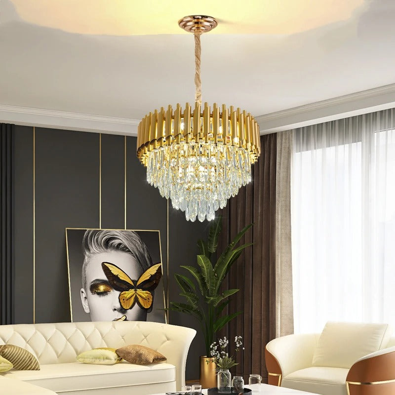 Lustre AGDAL Gold – DECOLIGHT Luminaires et lustres au Maroc