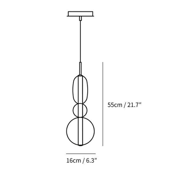 Suspension GLASS en Verre