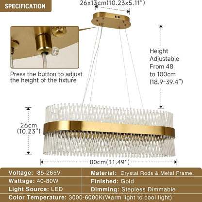 Lustre MOGADOR Oval