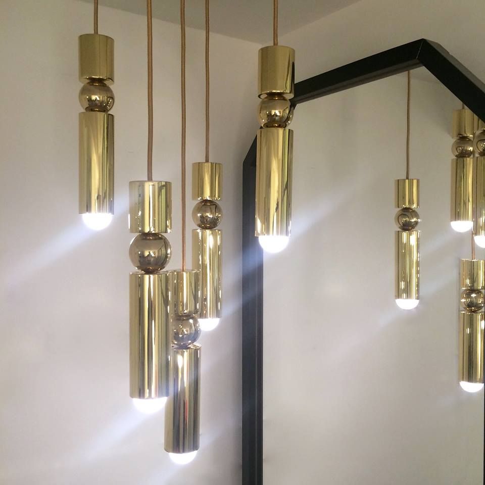 Suspension TUBIA gold