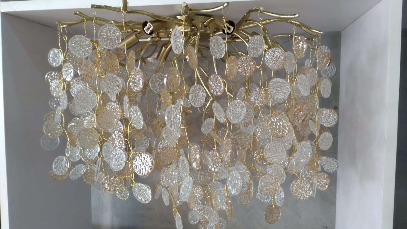 Lustre Plafonnier LUCIA Gold