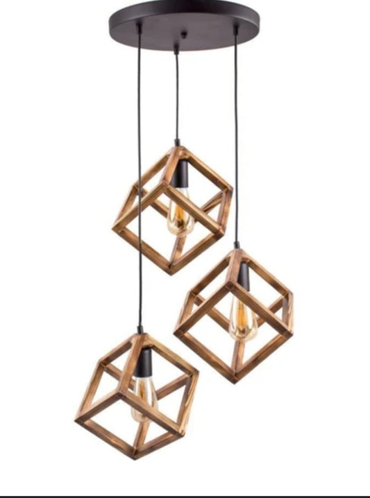 Suspension CUBE en Bois