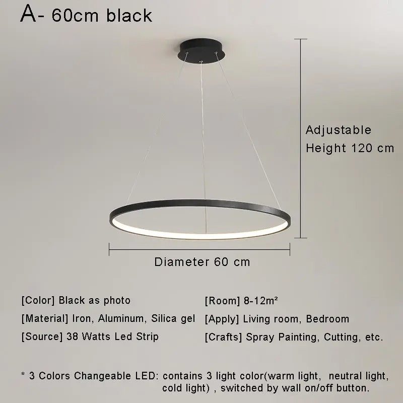 Suspension LUNA Black