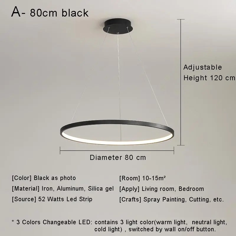 Suspension LUNA Black