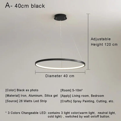 Suspension LUNA Black