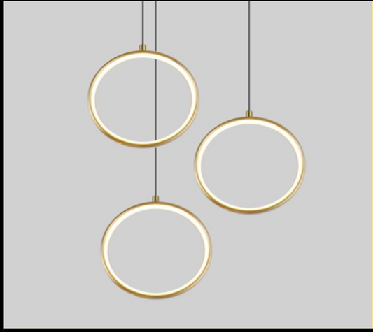 Suspension RING-Triple GOLD