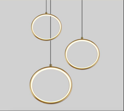 Suspension RING-Triple GOLD